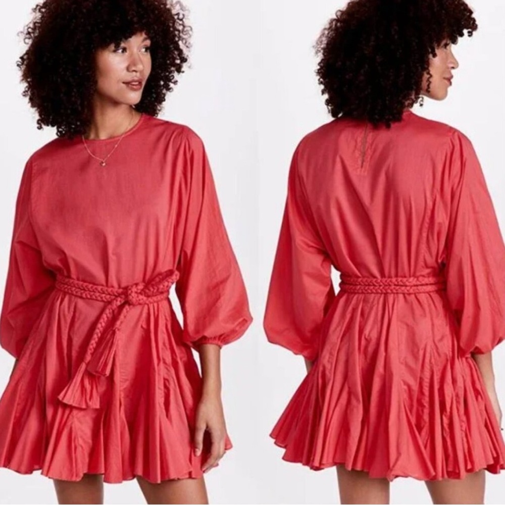 Rhode Ella Raspberry Mini Dress (Size Small)